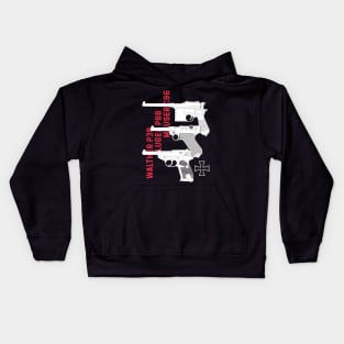 Three German pistols from WW1 and WW2 Kids Hoodie